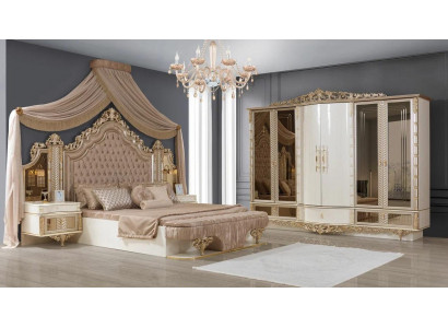 Slaapkamer set Bed 2x Nachtkastjes kledingkast Luxe nieuw 4-delig