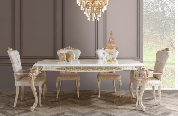 Eetkamerset Eethoek Eettafel met 6 stoelen Moderne 8-delige set