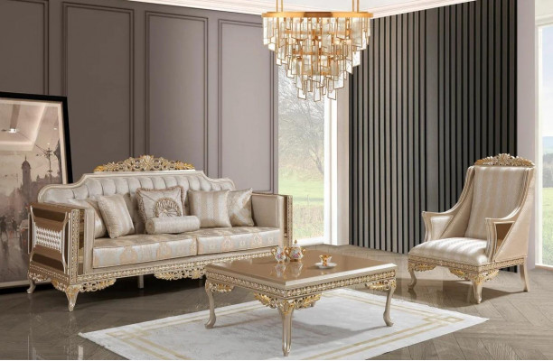 Bankstel 3-zits salontafel woonkamer modern nieuw luxe meubels