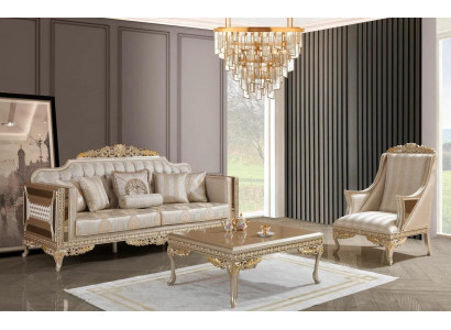 Bankstel 3-zits salontafel woonkamer modern nieuw luxe meubels