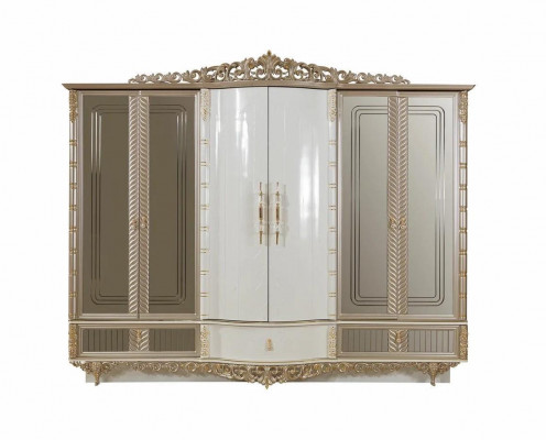 Kledingkast Slaapkamer Zesdeurs Kast Hout Slaapkamer