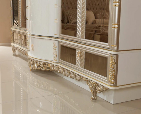 Kledingkast Slaapkamer Zesdeurs Kast Hout Slaapkamer