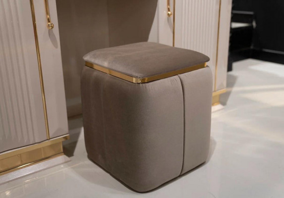 Slaapkamer set kaptafel met spiegel kruk design luxe nieuw 2-delig