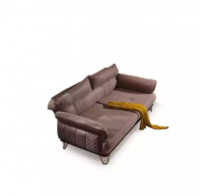 Bruine bankstel Luxe 3+3+1 zits woonkamer meubel bankstellen fauteuil