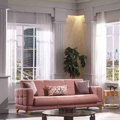 Luxe bankstel 3+3+1 set ontwerper textielbanken fauteuil éénzitter