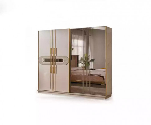 Luxe kledingkast Universele kledingkast Beige kast 250cm Kasten