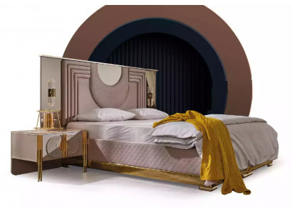 Slaapkamer set Bed 2x Nachtkastjes Bedframe Hotelbed 3-delig