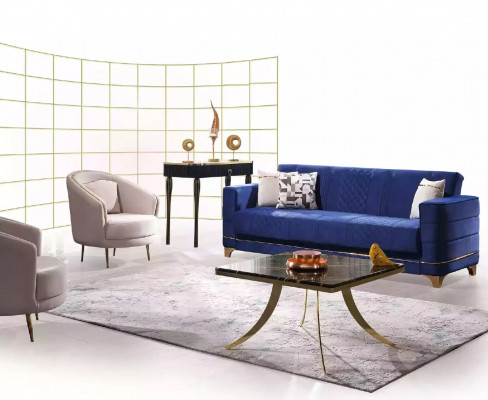 Witte driezits luxe 3-zits bankstel woonkamer bankstellen textiel meubels
