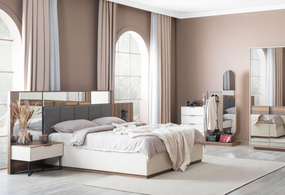 Bedontwerp Modern Tweepersoonsbed Slaapkamer Elegant Meubilair Nieuw