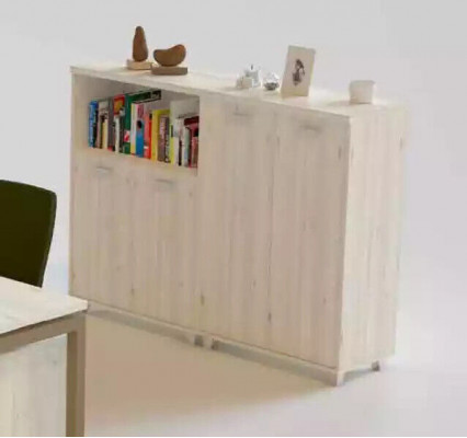 Houten archiefkast Moderne kantoormeubels Wit Documenten kast Ladenkast