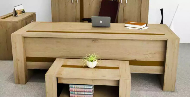 Ontwerper Bruin Bureau Luxe Kantoor Meubels Werkkamer Modern
