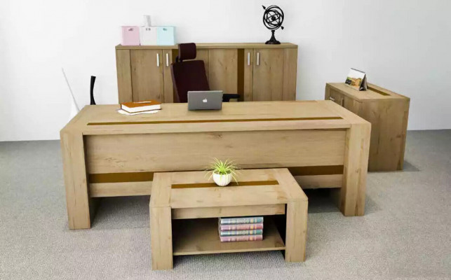 Ontwerper Bruin Bureau Luxe Kantoor Meubels Werkkamer Modern