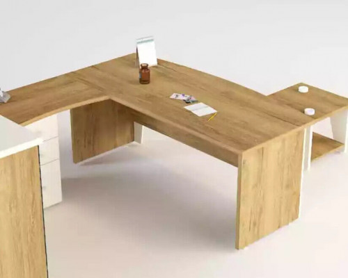 Bruin hoekbureau Exclusief design Bureau Werkkamer Meubels