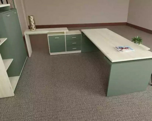 Klassiek wit designer luxe bureau houten meubels thuiskantoor