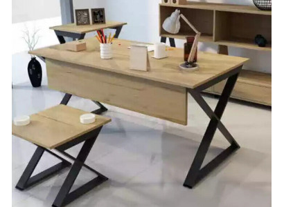 Moderne lichtbruine houten tafel Werktafels Kantoor meubels Designer bureau
