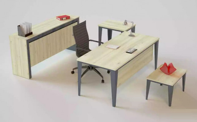 Ontwerper Bruine Schrijftafel Kantoor meubels Houten tafels Luxe meubels Nieuw