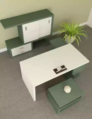 Groene moderne salontafel luxe houten meubels woonkamer meubelontwerp nieuw