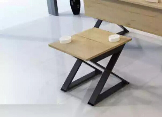 Ontwerper Vierkante Bruine Salontafel Bijzettafel