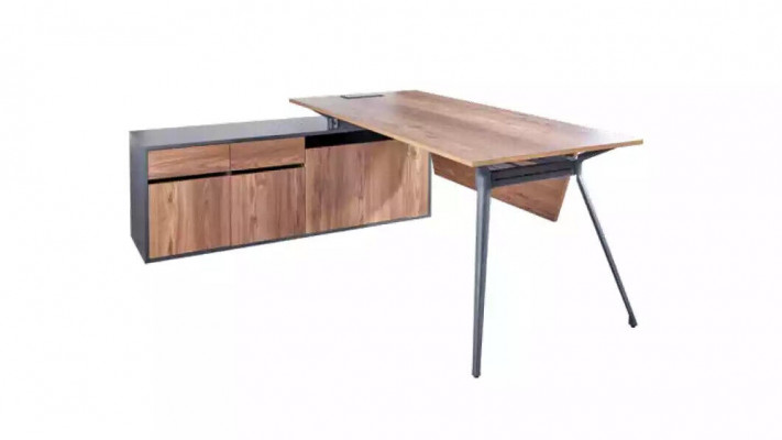Bureau Salontafel Dressoir Kantoor Werkkamer Bruin Modern Hout