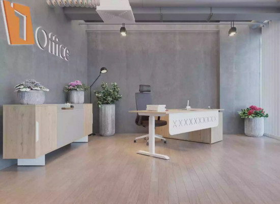 Chef Bureautafel Kantoor Kamer Meubilair Ontwerp Praktijk Kantoor meubilair Beige