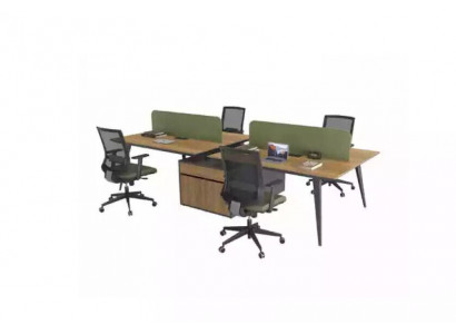 Bureautafel Werktafel Kantoor Groep voor 4 Personen Schrijftafels Schrijfmobilia