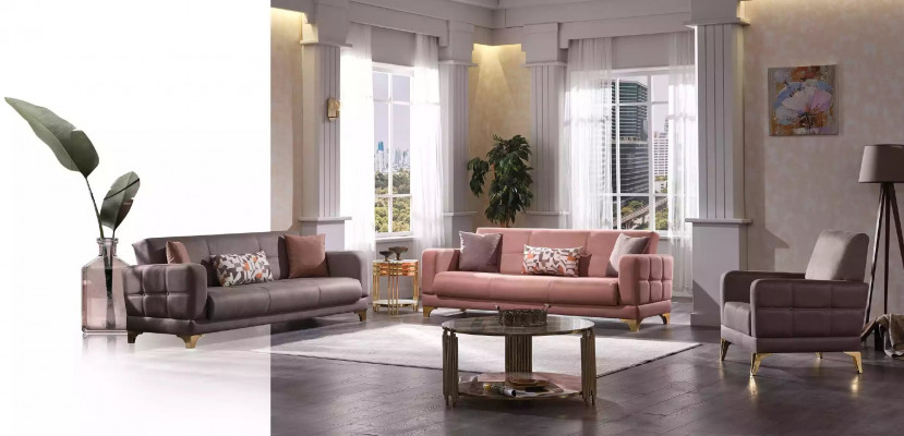 Rosa driezitsbank 3-zitsbank woonkamer zitmeubelen designer banken.