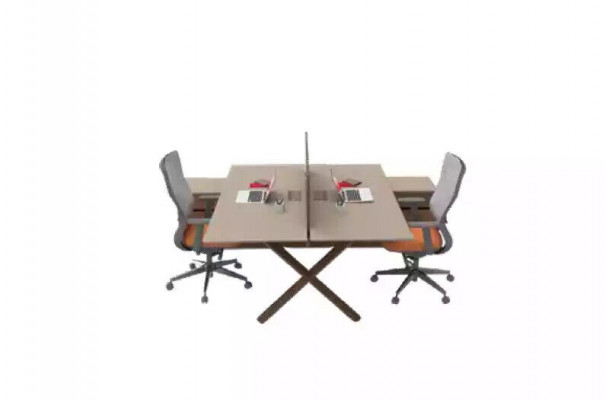 Houten meubels werktafel bureautafel bureaus moderne kantoorinrichting nieuw