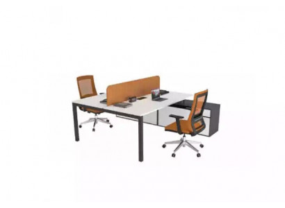 Grote werktafel kantoormeubilair thuiskantoorinrichting luxe design.