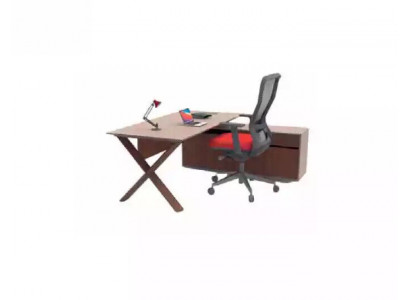 Schrijftafel kantoormeubilair directietafel houten meubels ontwerper schrijfwerkplek