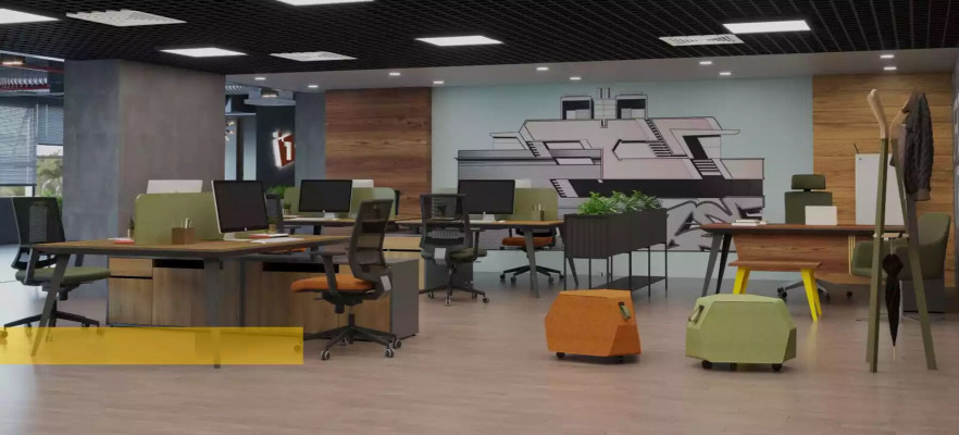 Hoekbureau Kantoor Tafel Bruin Groot Chef Tafels Bureau Meubels