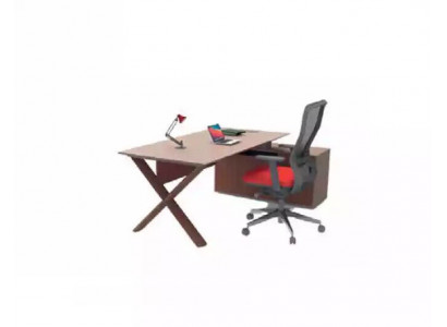 Schrijftafels Kantoor meubels Hoekbureau Werktafels Houten meubels Bruin