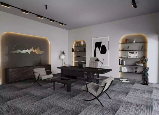 Dressoir Documenten Moderne Ladenkast Kast Hout Kantoor Kast Grijs