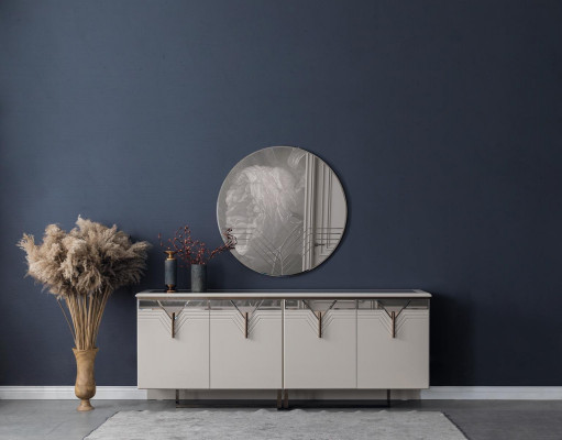 Set eetgroep eetkamer eettafel stoelen 9-delige luxe wit dressoir