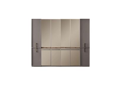 Moderne kledingkast kast houten kast hout grijs slaapkamerkast