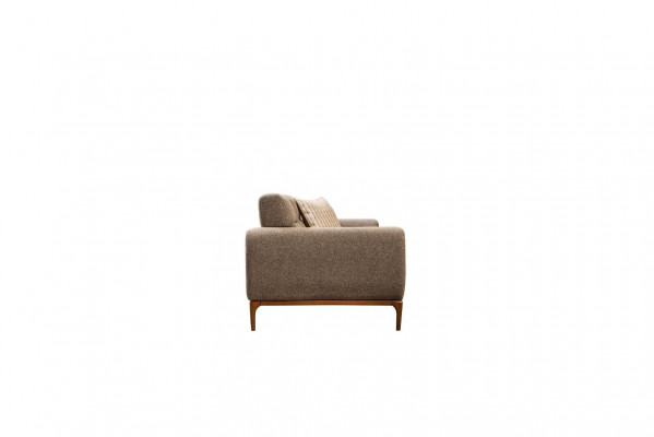 Bank Stoffbank Gestoffeerde bank Bank 3-zitsbank Driepersoonsbank Grijs Design Bankstellen