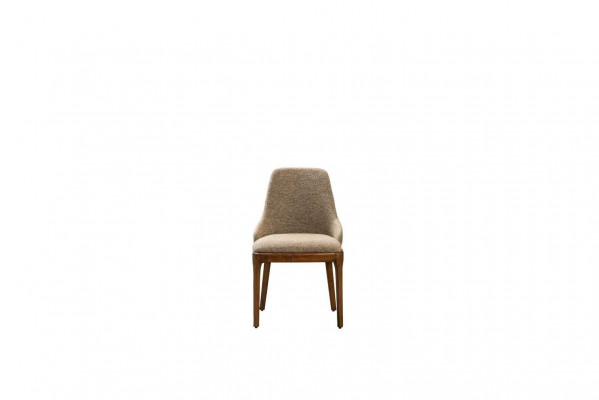 Groep stoelen keukenstoelen eetkamerstoelen Beige 6-delig Moderne stof