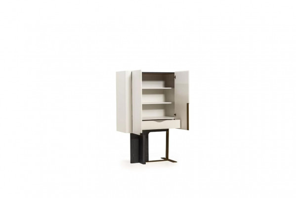 Kast Houten kast Hout Wit Eetkamer Aanbouwkast Moderne dressoir