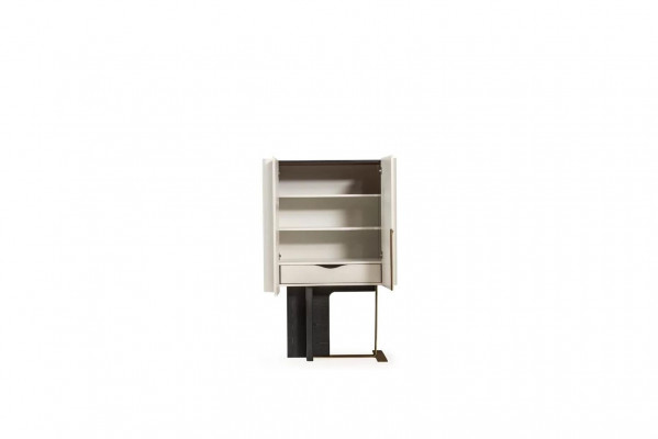 Kast Houten kast Hout Wit Eetkamer Aanbouwkast Moderne dressoir