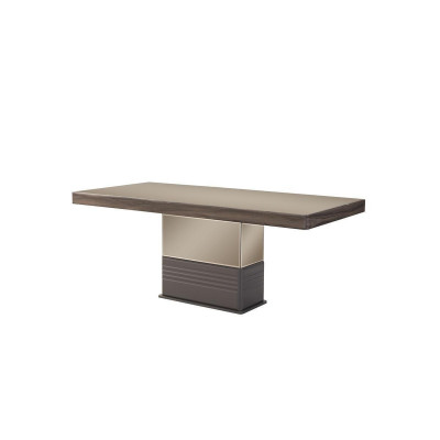 Eettafel eetkamertafel Tafel eetkamer Luxe Hout Beige 199 cm