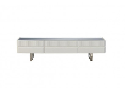 Houten kast TV-standaard RTV lowboard kast hout wit modern dressoir