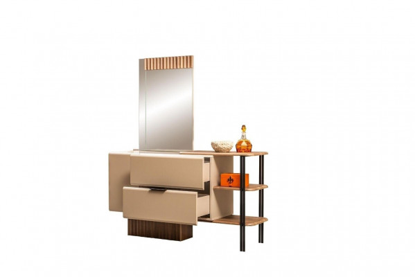 Kaptafel Kaptafel Consolentafel Hout Slaapkamer Beige Modern