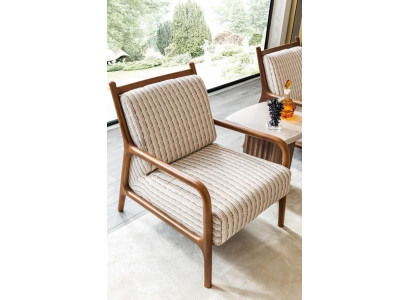 Fauteuil Oorfauteuil Eenzits Zits Polyester Stof Ontwerp Woonkamer