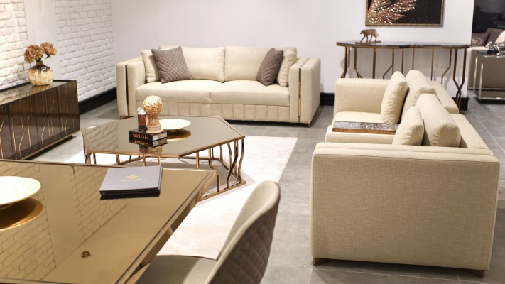 Woonkamerset Bankstel Tweezitter Modern Bankstel Driezitter Beklede meubels Salontafel  Woonkamerset Bankstel Tweezitter Modern Bankstel Driezitter Beklede meubels Salontafel