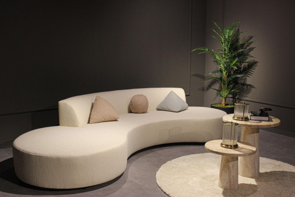 Ontwerp woonkamerset met vierzitsbank en 2 salontafels luxe meubels