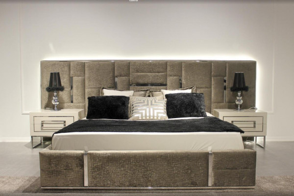 Luxe slaapkamermeubels Compleet meubilair 3-dlg Tweepersoonsbed 2x nachtkastjes