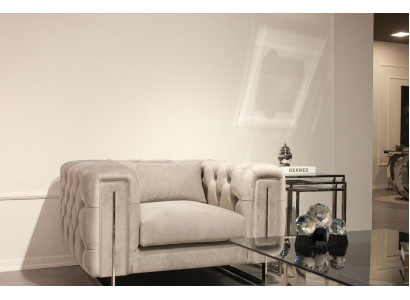 Moderne fauteuil woonkamer Chesterfield meubels stoffering inrichting textiel