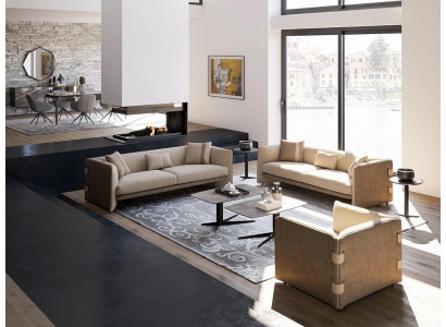 Luxe woonkamer set 7-delig gestoffeerde bankstel driezitsbank textiel fauteuil nieuw
