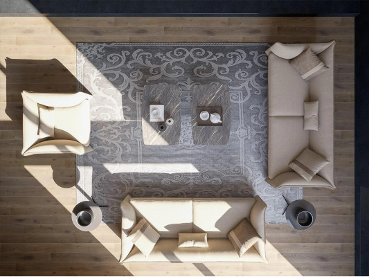 Luxe woonkamer set 7-delig gestoffeerde bankstel driezitsbank textiel fauteuil nieuw