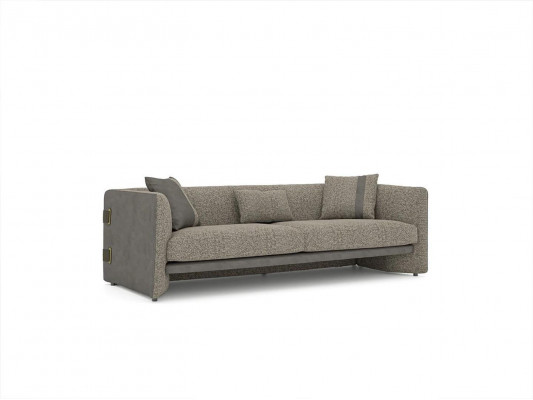 Grijs woonkamerset 7-delig Modern 2x bankstellen driezits gestoffeerd meubilair fauteuil Nieuw