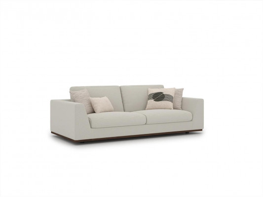 Witte meubels woonkamer bankstel tweezits bank ontwerp inrichting fauteuil